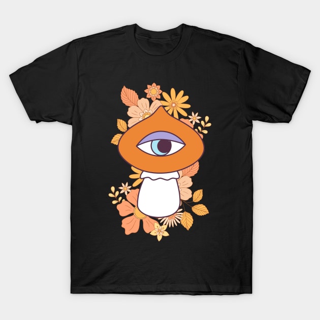 Retro mushroom T-Shirt by QuirkyWay